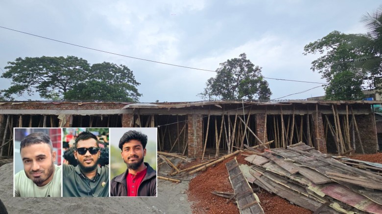 দেবিদ্বারে নির্মাণাধীন বাড়িতে হামলা-ভাঙচ