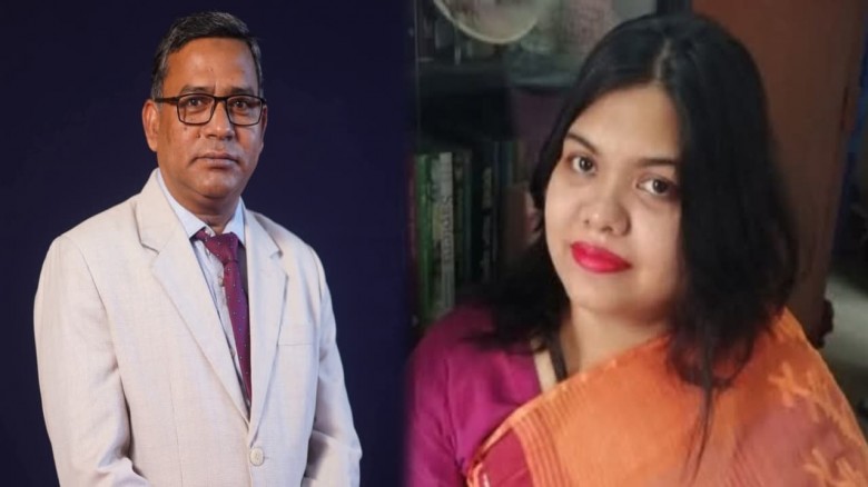অনুষ্ঠানের স্ক্রিনে শেখ হাসিনার ছবি, নোব